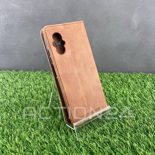 Чехол книжка Xiaomi Poco M5 / M4 5G с кошельком (коричневый) #2