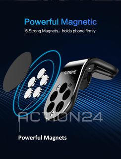 Автомобильный магнитный L-образный держатель смартфона в дефлектор Floveme #4