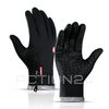 Перчатки спортивные сенсорные демисезонные утепленные на молнии (черный) размер XL #1