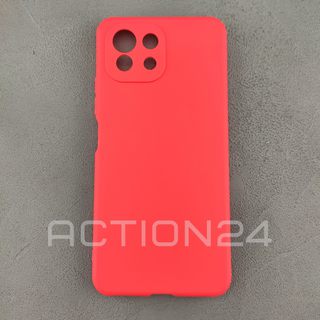 Чехол на Xiaomi 11 Lite 5G NE силиконовый (красный) #1