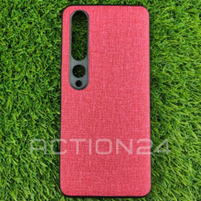 Чехол текстильный Xiaomi Mi 10 Pro (красный) 