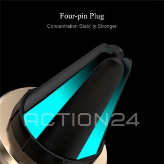 Автомобильный магнитный держатель смартфона в дефлектор Floveme (серый) #4