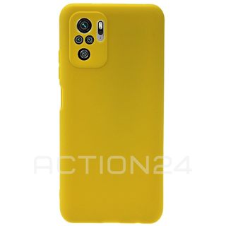 Чехол на Xiaomi Redmi Note 10S / Poco M5s силиконовый с защитой камеры (желтый) #1