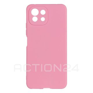Чехол на Xiaomi 11 Lite 5G NE силиконовый (розовый) #1