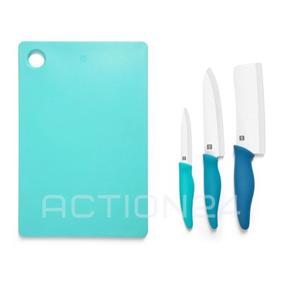 Набор керамических ножей с разделочной доской Ceramic Knife Cutting Board Set