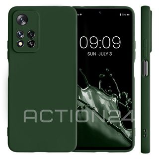 Чехол на Xiaomi Poco M4 Pro 5G / Note 11S 5G Silicone Case (зеленый) #1
