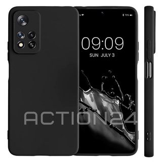 Чехол на Xiaomi Poco M4 Pro 5G / Note 11S 5G Silicone Case (черный) #1