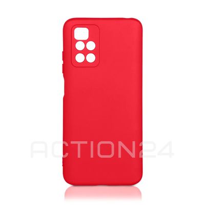 Силиконовый чехол Silicone Case на Xiaomi Redmi 10 (красный)