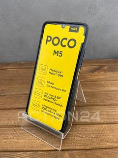Чехол на Xiaomi Poco M4 5G / M5 трансформер (черный) с отсеком для карты #3