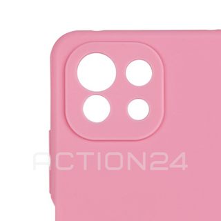 Чехол на Xiaomi 11 Lite 5G NE силиконовый (розовый) #2