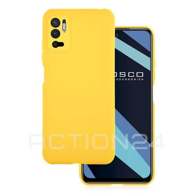 Чехол на Xiaomi Poco M3 Pro / Redmi Note 10T силиконовый (желтый)