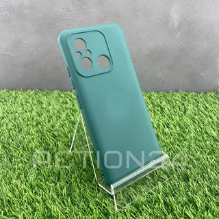 Чехол на Xiaomi Redmi 12C (зеленый) Silicone Case  #1