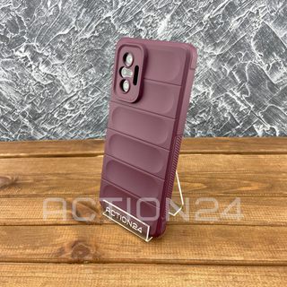 Чехол на Xiaomi Redmi Note 10 Pro Flexible Case (бордовый) #4
