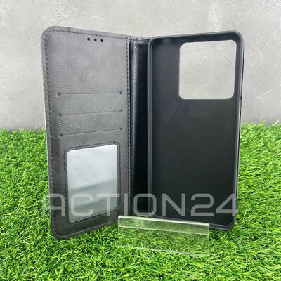 Чехол книжка Xiaomi Poco X6 5G / Redmi Note 13 Pro 5G с кошельком (черный)