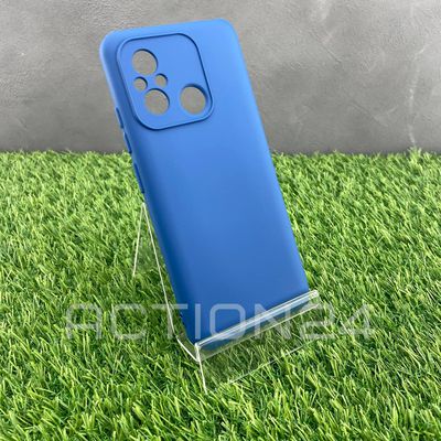 Чехол на Xiaomi Redmi 12C (синий) Silicone Case 