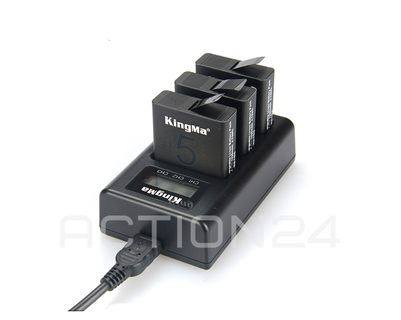 Зарядное устройство Kingma на 3 аккумулятора для GoPro Hero 8 / 7 / 6 / 5 #7