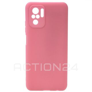 Чехол на Xiaomi Redmi Note 10S / Poco M5s силиконовый с защитой камеры (розовый) #3