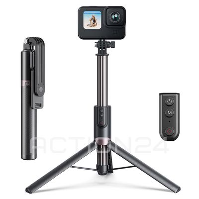 Монопод-штатив Telesin Vlog Selfie Stick Tripod 1.3 м с пультом управления для GoPro и смартфонов