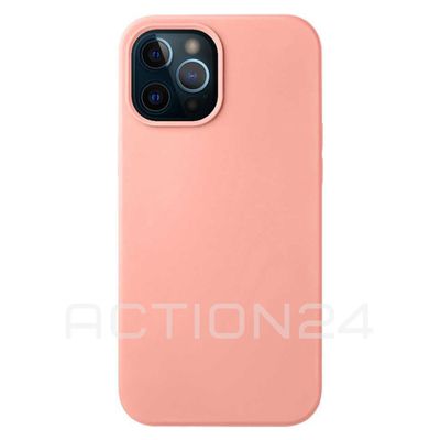 Чехол на iPhone 12 Pro Max Silicone Case (розовый)