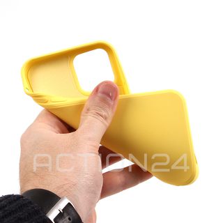 Чехол на iPhone 12 Pro Silicone Case (желтый) #2