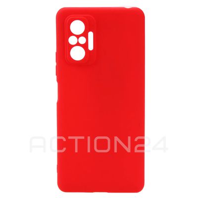 Чехол на Xiaomi Redmi Note 10 Pro силиконовый (красный)
