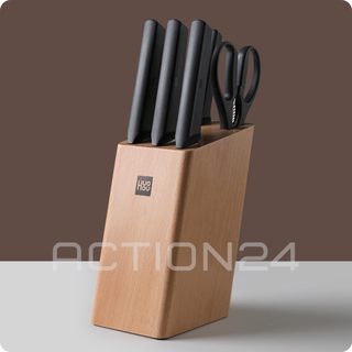 Набор кухонных ножей Huo Hou Fire Kitchen Steel Knife Set с подставкой (6 предметов) #4