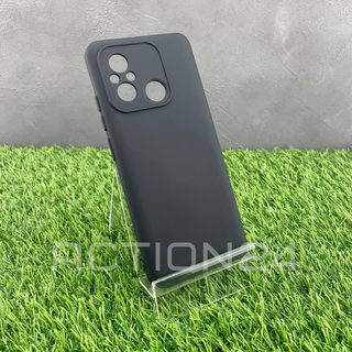 Чехол на Xiaomi Redmi 12C (черный) Silicone Case  #1