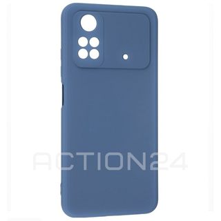 Чехол на Xiaomi Poco M4 Pro 4G Silicone Case (синий) #1