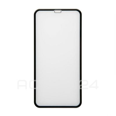 Стекло с рамкой полного покрытия на iPhone XR / iPhone 11 (цвет: черное матовое)