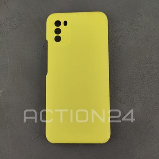 Силиконовый чехол Silicone Case на Xiaomi Poco M3 (желтый) #1