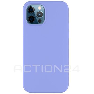 Чехол на iPhone 12 Pro Max Silicone Case (голубой)